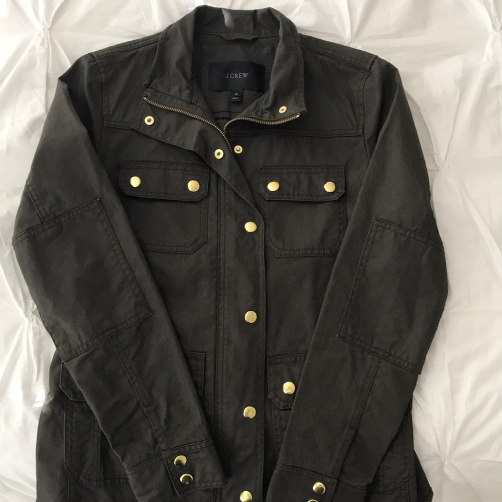J.Crew Field Jacket in Mossy Brown- Size XS - Picture 5 of 9